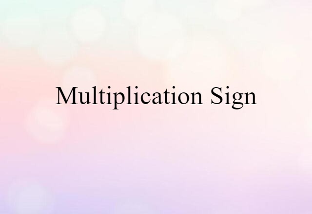 multiplication sign