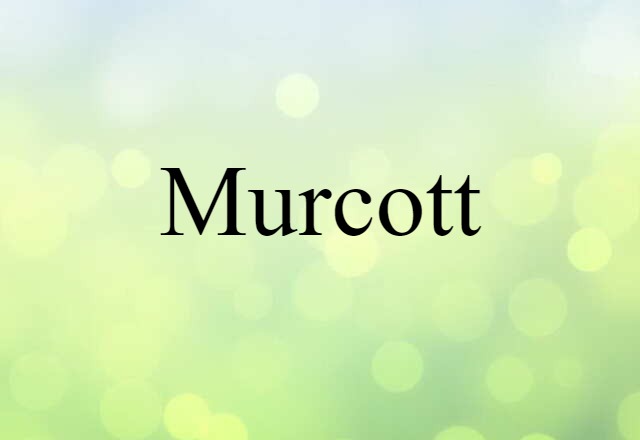 Murcott (noun) Definition, Meaning & Examples