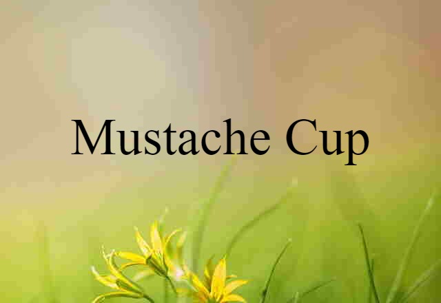 Mustache Cup (noun) Definition, Meaning & Examples