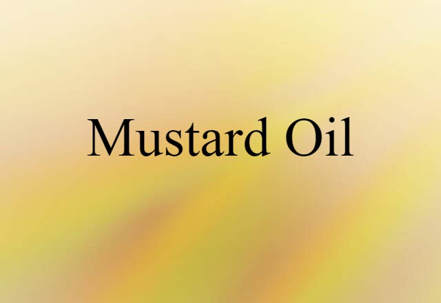 mustard oil