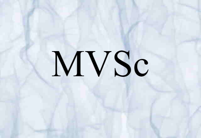 MVSc