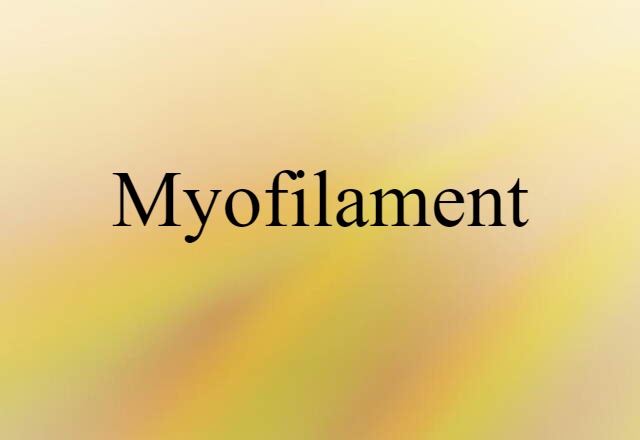 myofilament