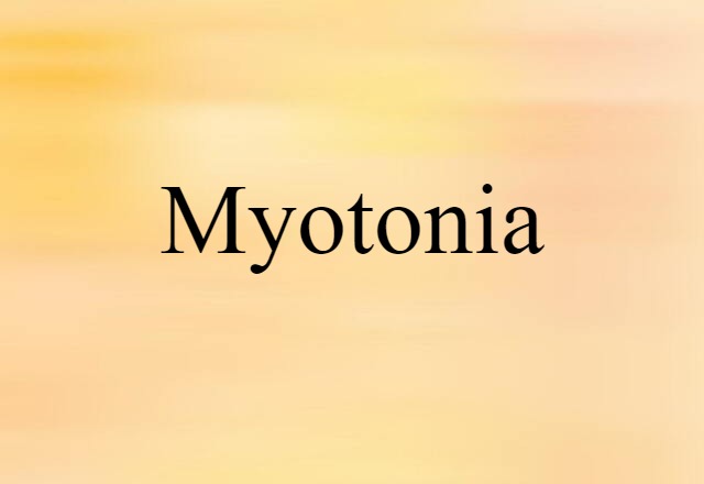 myotonia