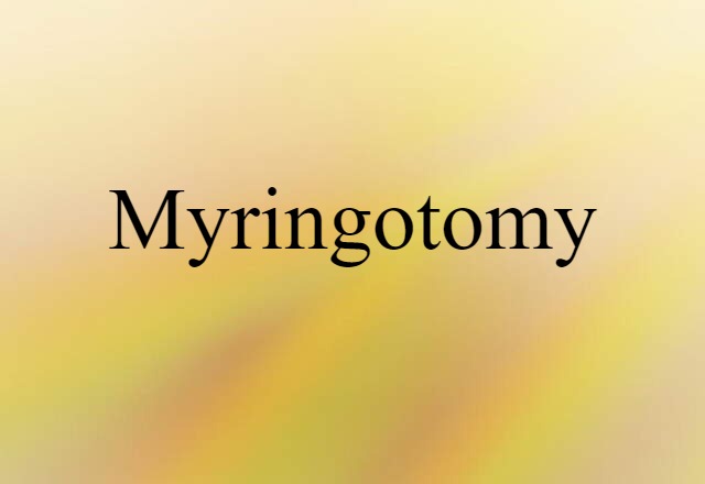 myringotomy