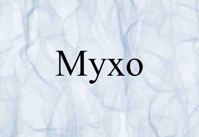 Myxo- (noun) Definition, Meaning & Examples