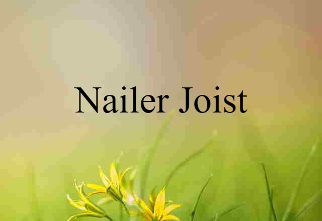 nailer joist