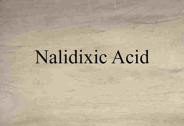 nalidixic acid