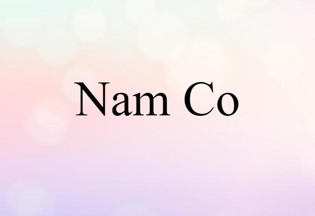 Nam Co (noun) Definition, Meaning & Examples