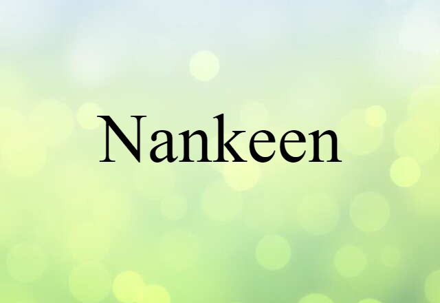 nankeen