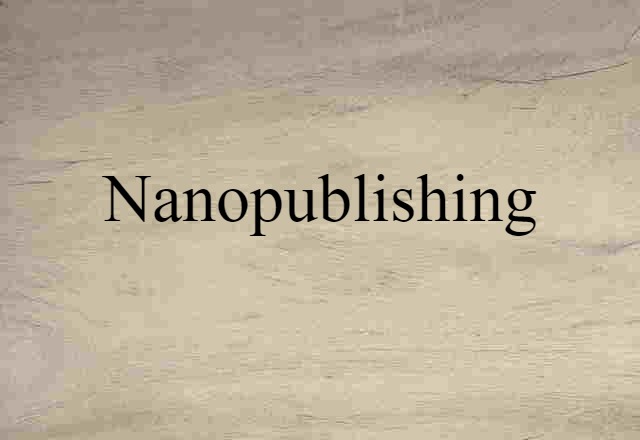 nanopublishing