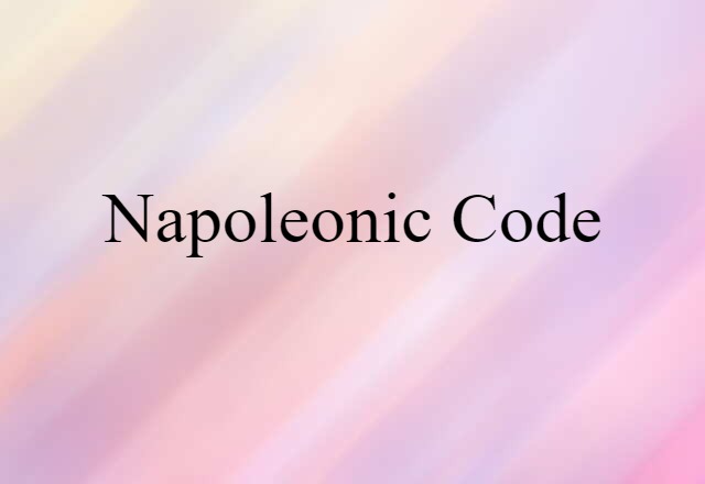 Napoleonic Code