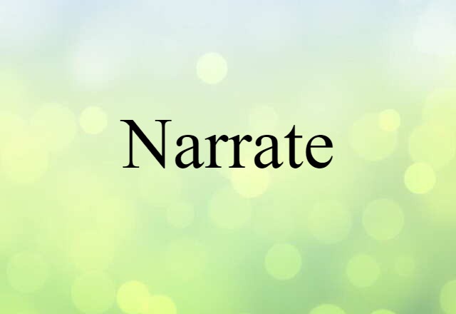 narrate