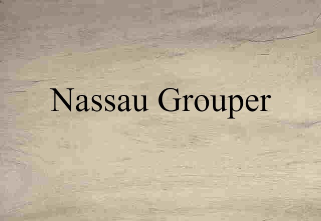 Nassau grouper