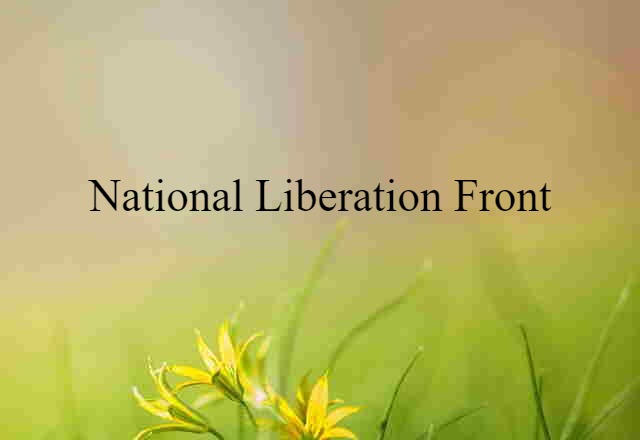 National Liberation Front