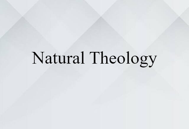 natural theology