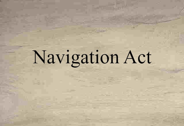 Navigation Act