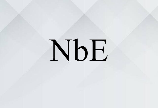 NbE