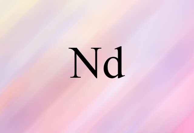 Nd