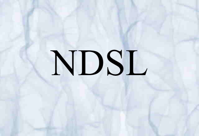 NDSL (noun) Definition, Meaning & Examples