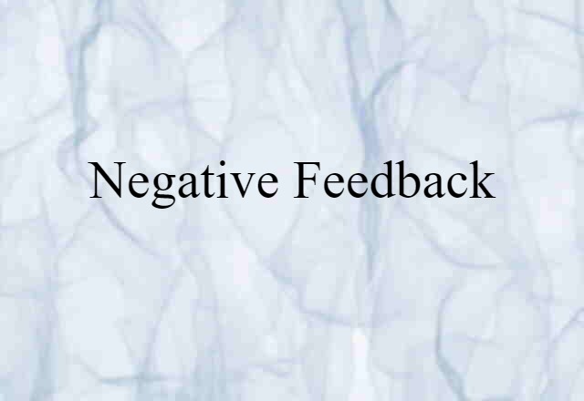 negative feedback