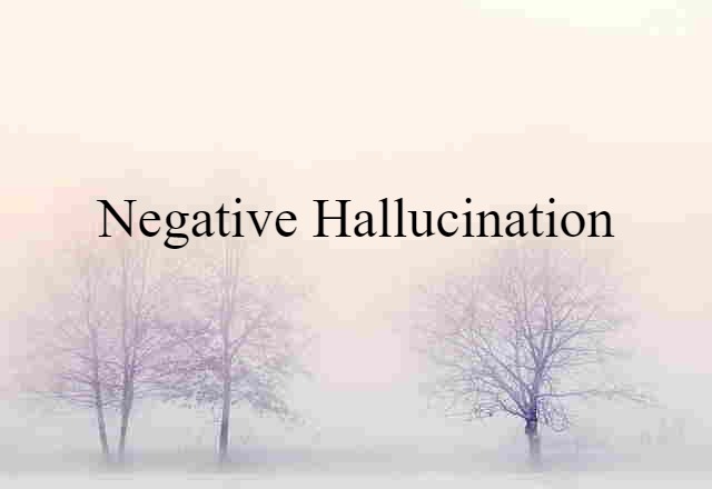 negative hallucination