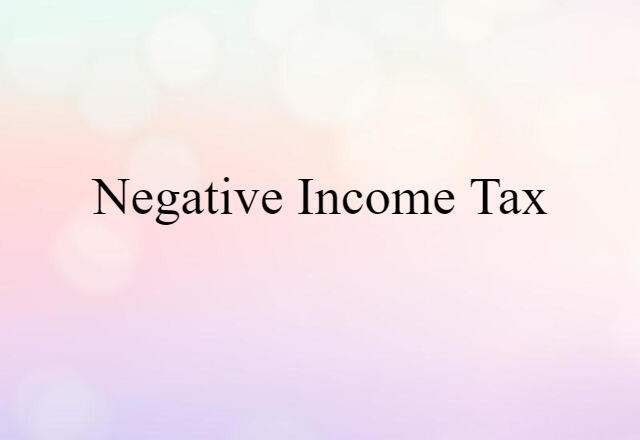 negative income tax