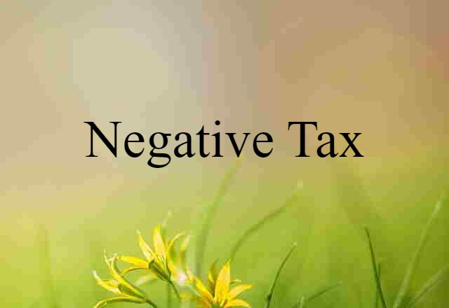 negative tax