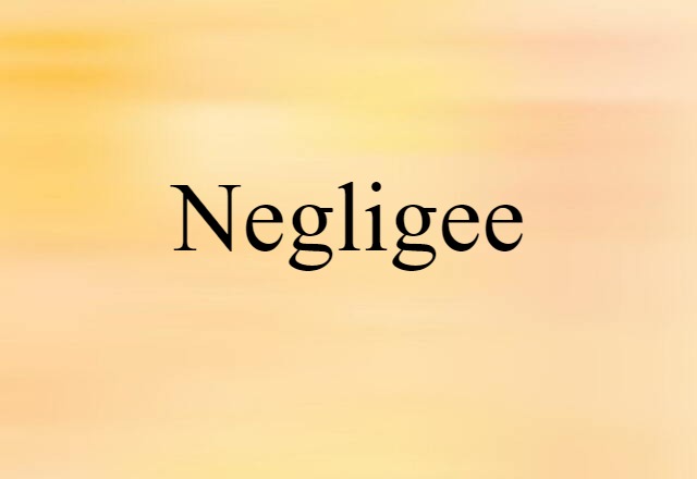 negligee