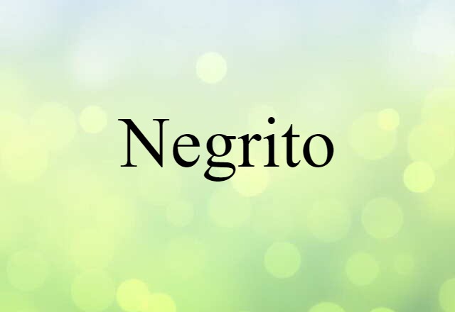 Negrito