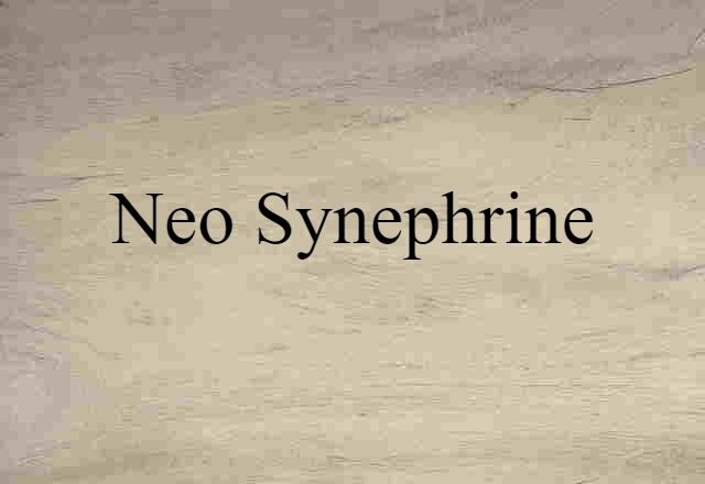 Neo Synephrine