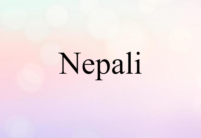 Nepali