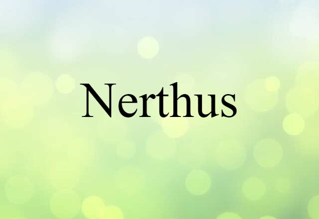 Nerthus (noun) Definition, Meaning & Examples