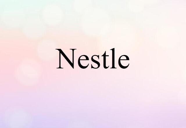 Nestle (noun) Definition, Meaning & Examples