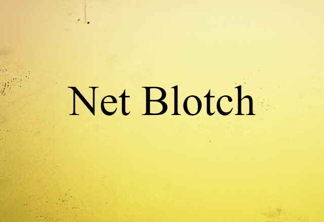 Net Blotch (noun) Definition, Meaning & Examples