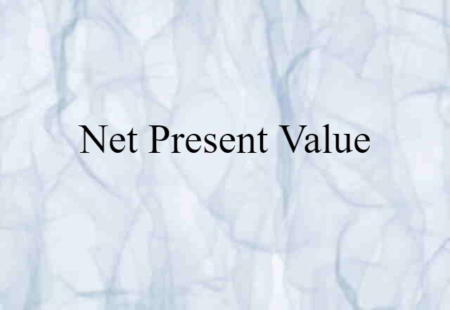 net present value