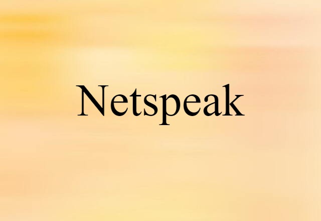 netspeak