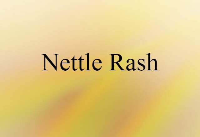 nettle rash