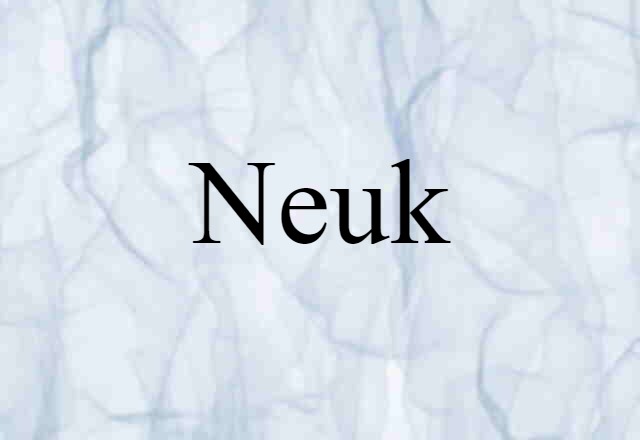 Neuk (noun) Definition, Meaning & Examples