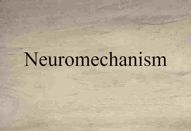 neuromechanism