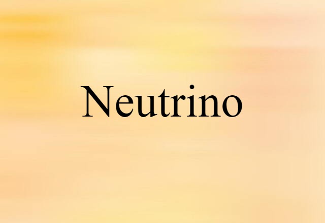 neutrino