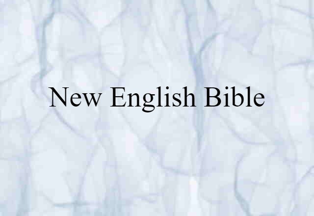 New English Bible