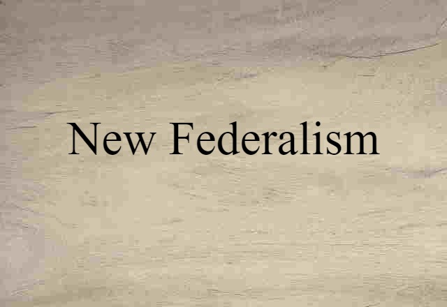 new federalism