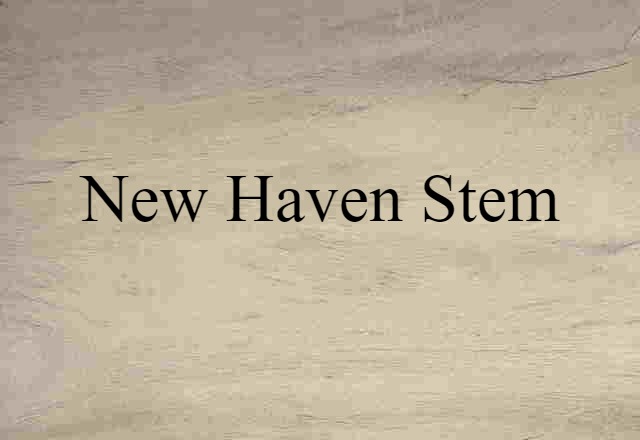 New Haven stem