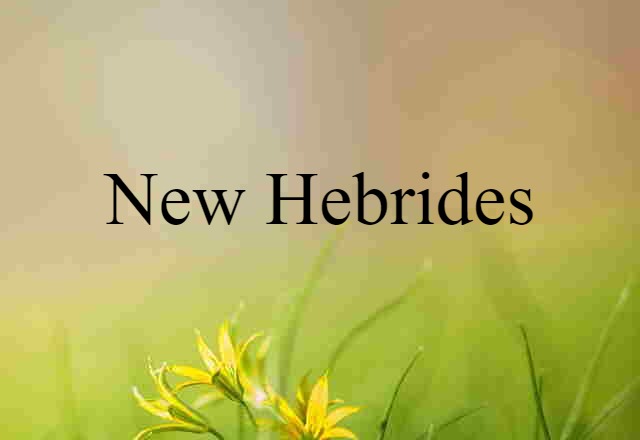 New Hebrides