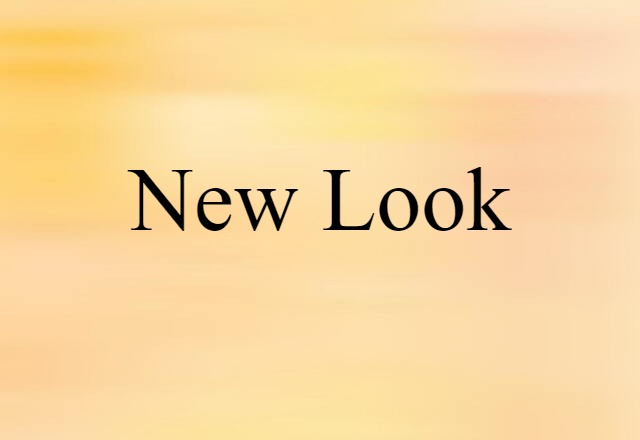 New Look (noun) Definition, Meaning & Examples