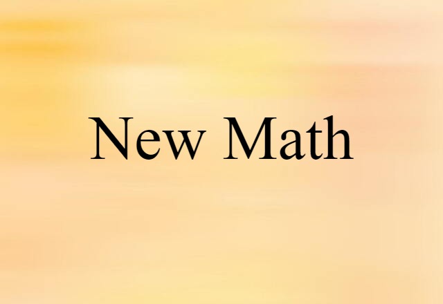 new math