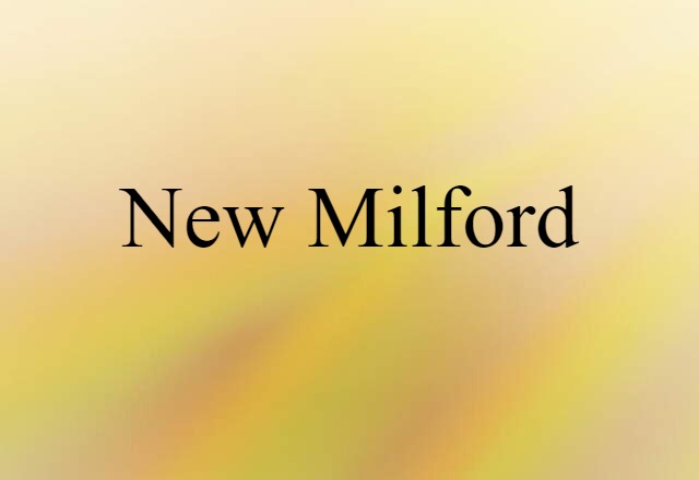 New Milford (noun) Definition, Meaning & Examples