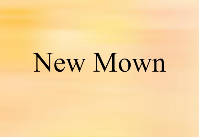 new-mown