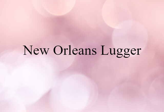 New Orleans Lugger (noun) Definition, Meaning & Examples