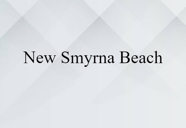 New Smyrna Beach